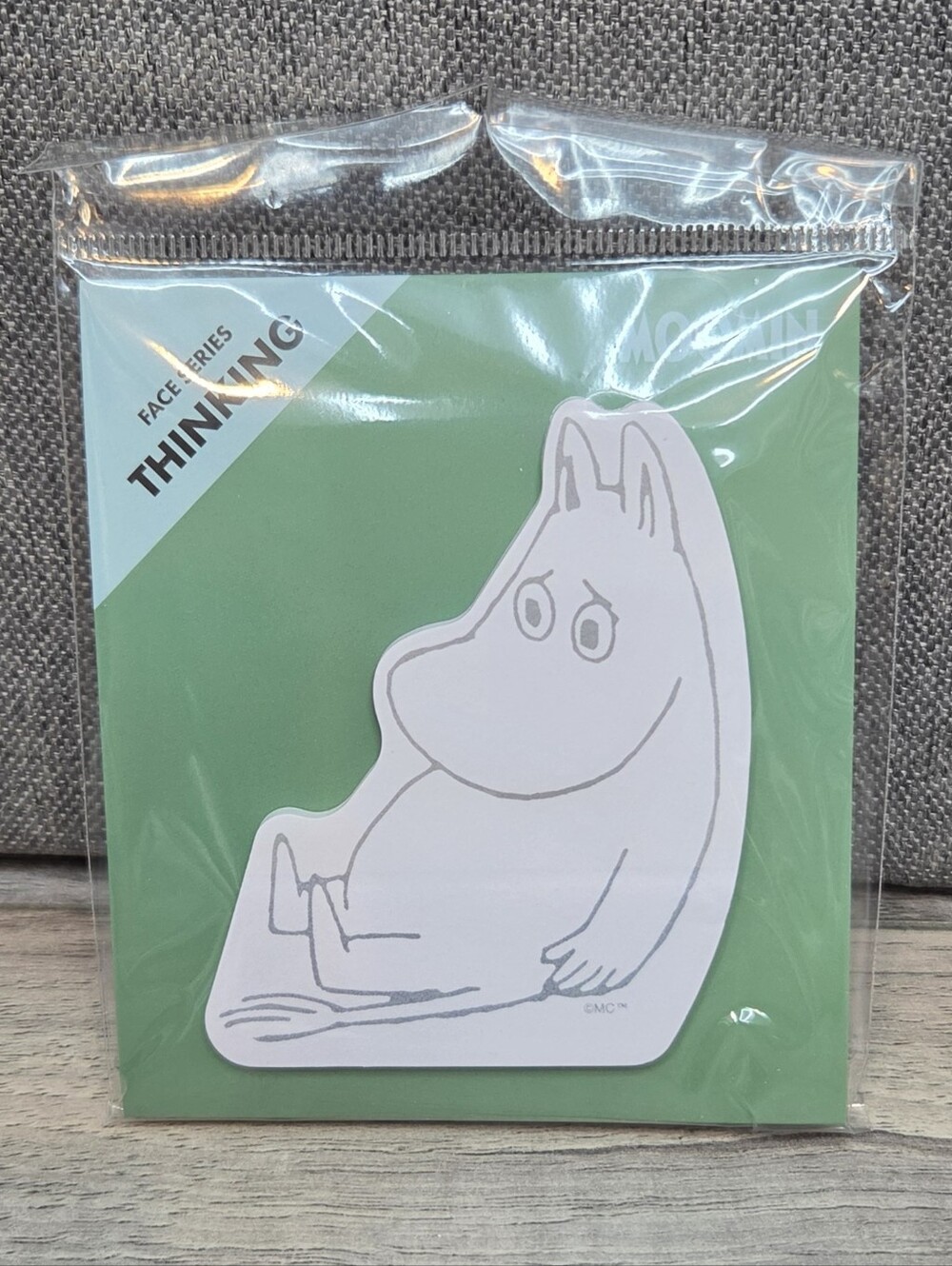 Moomin Thinking Face Series Die-Cut Sticky Notes Memo Pad | New | Japan